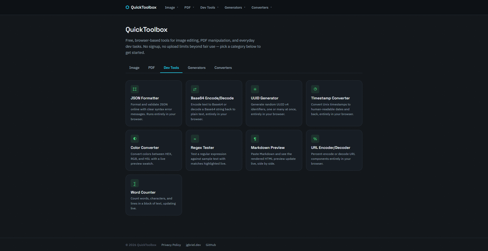 QuickToolbox — Hub de Ferramentas Online - Imagem 3